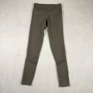 Sweaty Swag Olive Green Moto Leggings High Waist Workout Athletic Pants‎ XS